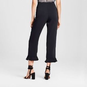 Zara Pants - Zara Black Pants With Ruffle Hems Zara Pants - Zara Black Pants With Ruffle Hems
